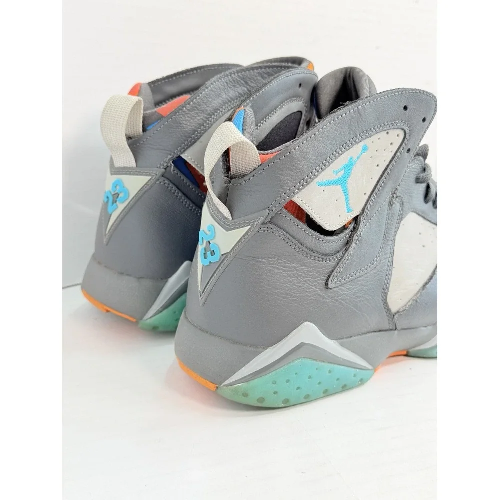 Air Jordan 7 Retro Barcelona Days 2015 Men's 11.5 Grey 304775-016 Sneakers Shoes